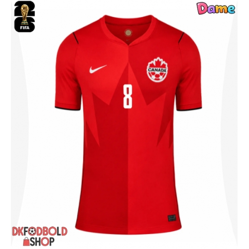 Canada Ismael Kone #8 Hjemmebanetrøje Dame VM 2026 Kort ærmer